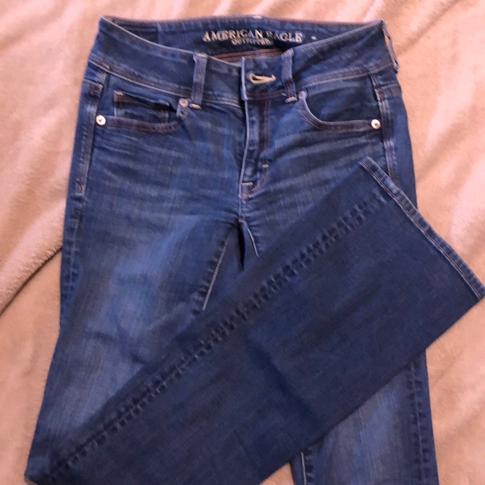 American eagle flare super stretch jeans size 0L.